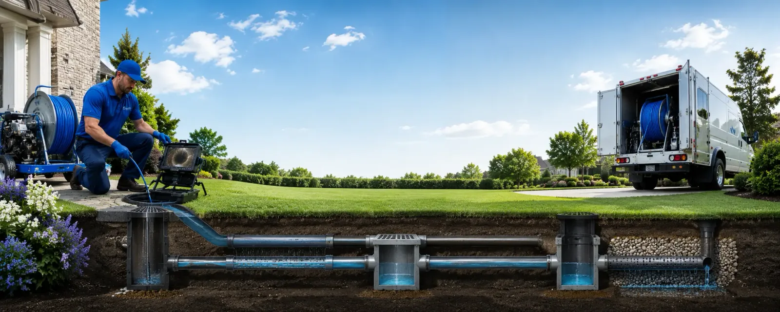 Outdoor drain cleaning information for Laurel, IA